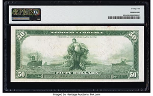 image for: Fr. 831 $50 1918 Federal Reserve Bank Note PMG Choice Extremely Fine 45....