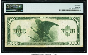 image for: Fr. 1133-L $1,000 1918 Federal Reserve Note PMG Very Fine 25....