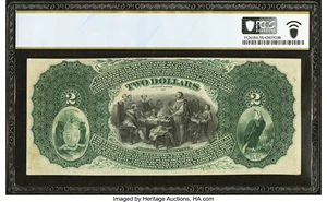 image for: California, MO - $2 Original Fr. 389 The Moniteau National Bank Ch. # 1712 PCGS Banknote Choice AU 58....