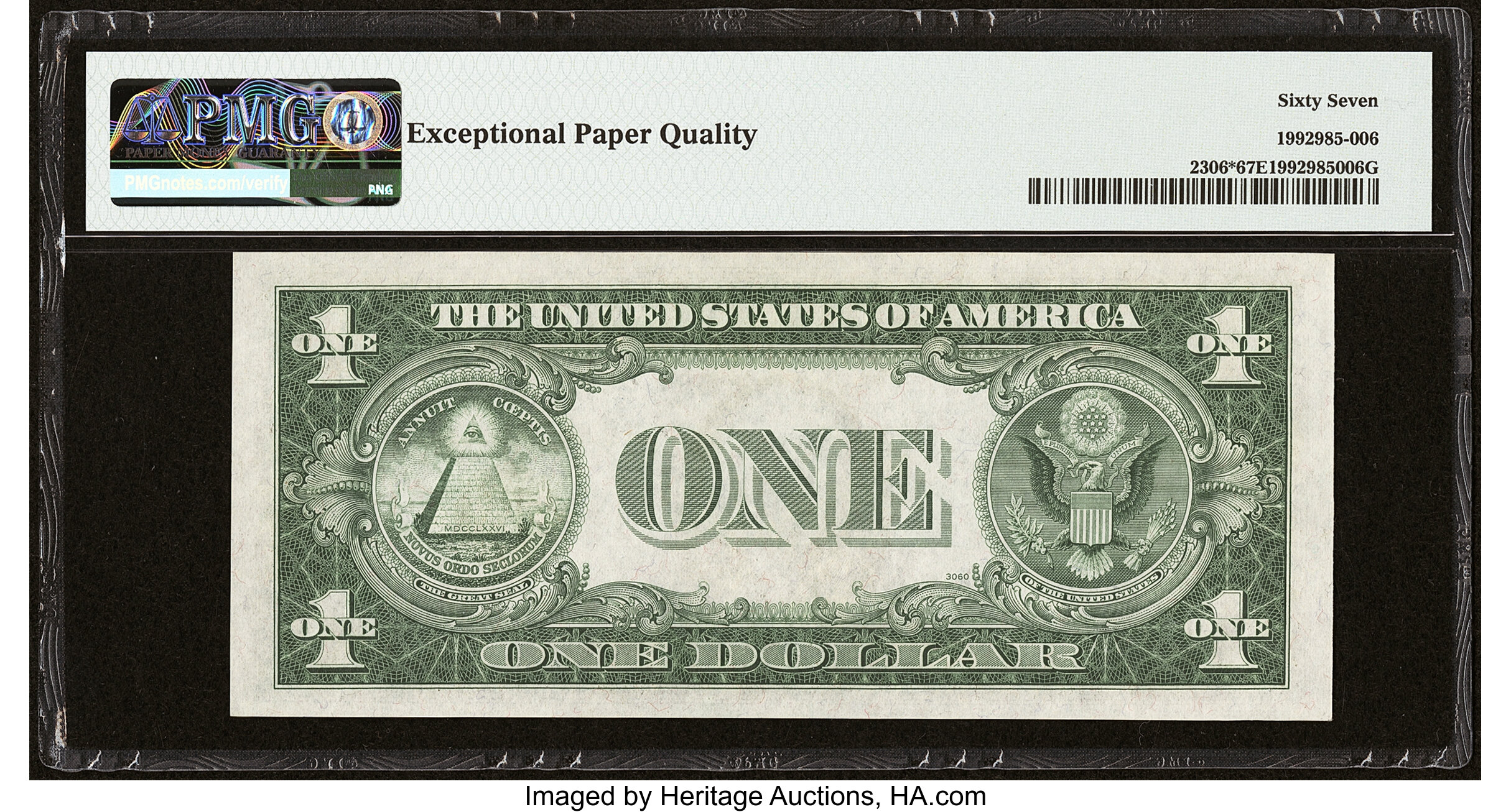 image for: Fr. 2306* $1 1935A North Africa Silver Certificate Star. PMG Superb Gem Unc 67 EPQ....