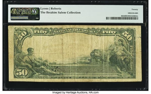 image for: Baltimore, MD - $50 1902 Red Seal Fr. 664 The Commercial & Farmers National Bank Ch. # (E)1303 PMG Very Fine 20....