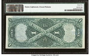 image for: Fr. 22 $1 1875 Legal Tender PMG Choice Extremely Fine 45....