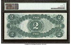 image for: Fr. 46 $2 1875 Legal Tender PMG Extremely Fine 40....