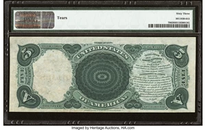 image for: Fr. 70 $5 1880 Legal Tender PMG Choice Uncirculated 63....