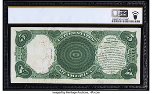 image for: Fr. 81 $5 1880 Legal Tender PCGS Banknote Gem Unc 65 PPQ....