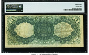 image for: Fr. 99 $10 1878 Legal Tender PMG Very Fine 25....