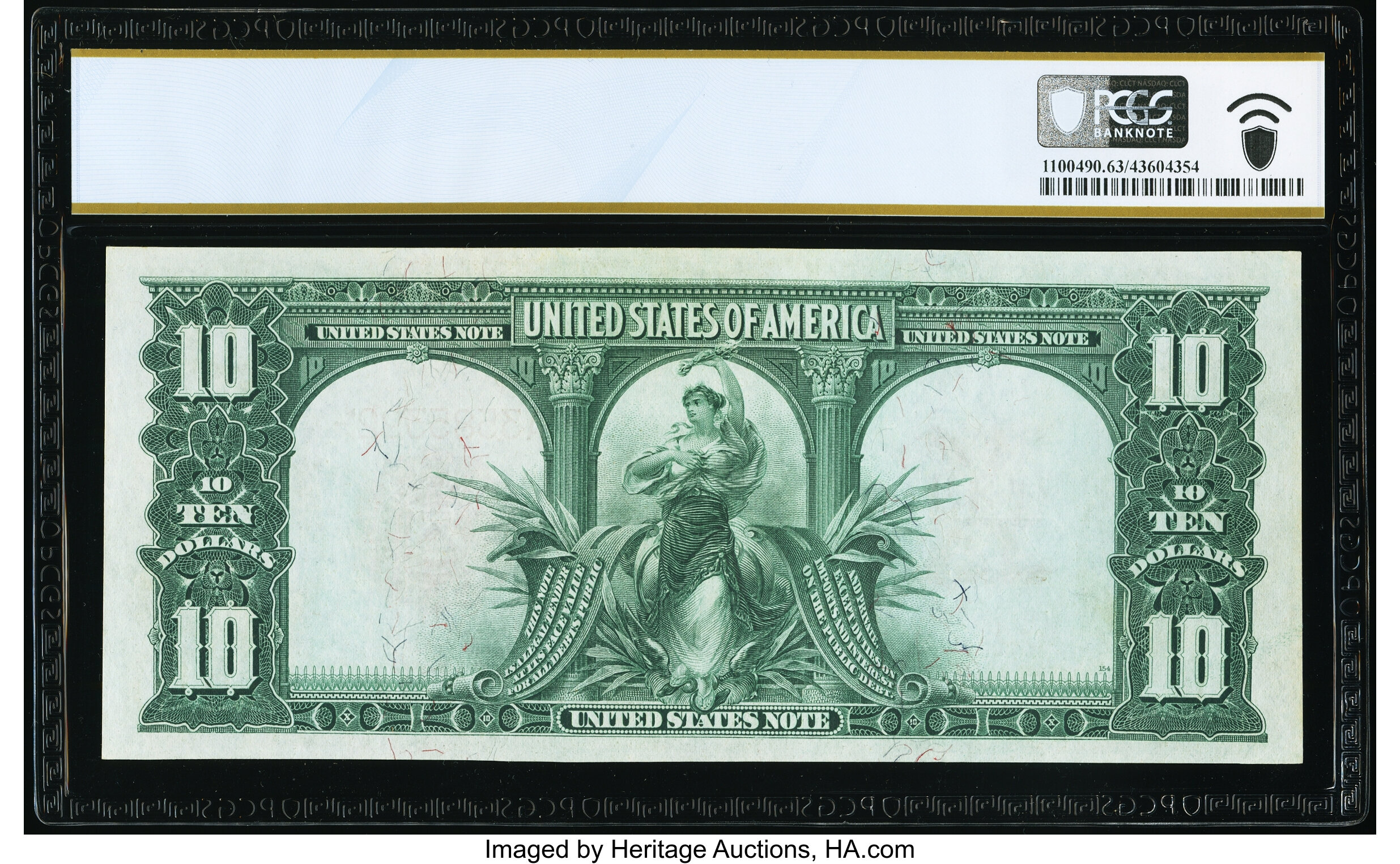 image for: Fr. 115 $10 1901 Legal Tender PCGS Banknote Choice Unc 63....