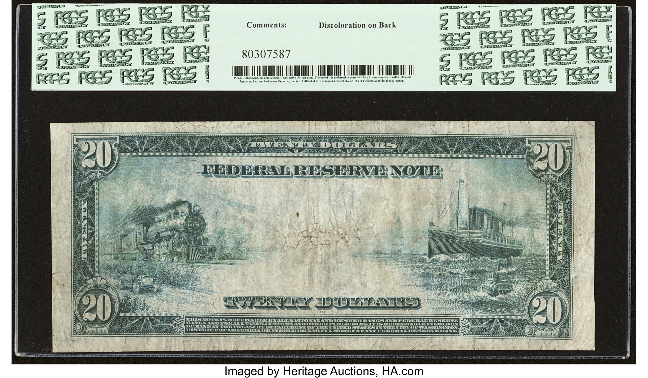 image for: Fr. 975* $20 1914 Federal Reserve Star Note PCGS Very Fine 25....