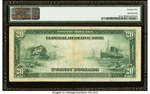 image for: Fr. 1011a* $20 1914 Federal Reserve Star Note PMG Very Fine 25....