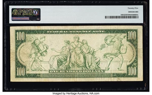 image for: Fr. 1084 $100 1914 Federal Reserve Note PMG Very Fine 25....
