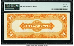 image for: Fr. 1199 $50 1913 Gold Certificate PMG Choice Very Fine 35 EPQ....