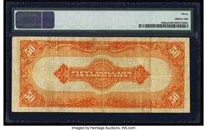 image for: Fr. 1200a $50 1922 Mule Gold Certificate PMG Very Fine 30....