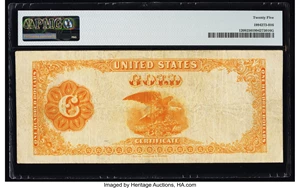 image for: Fr. 1209 $100 1882 Gold Certificate PMG Very Fine 25....