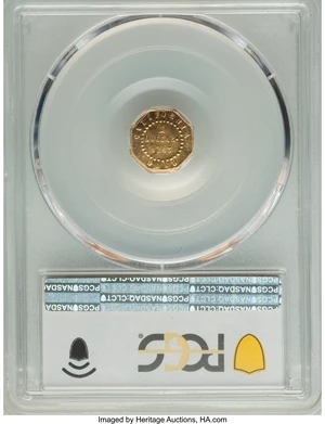 image for: 1863 $1 Liberty Octagonal Dollar, BG-1307A, R.1, Restrike, MS64 PCGS. PCGS Population: (19/12 and 1/0+). NGC Census: (0/0 a...