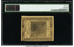 image for: Continental Currency November 29, 1775 $6 PMG About Uncirculated 55....
