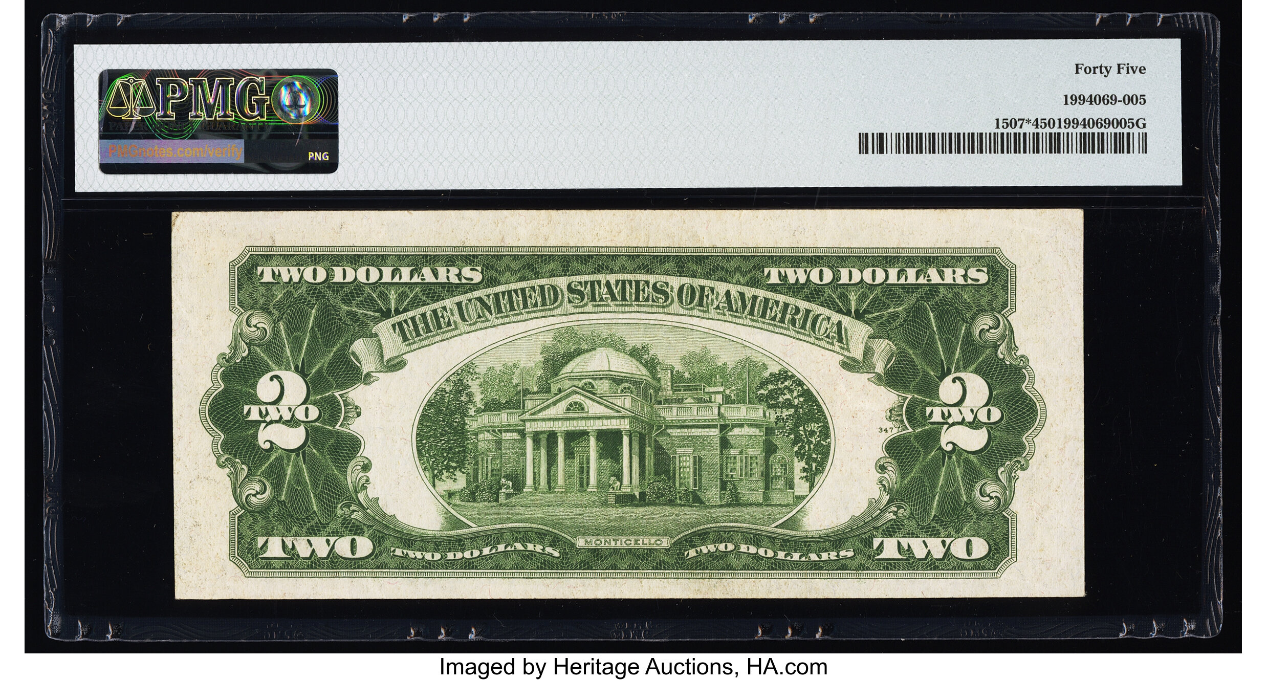 image for: Fr. 1507* $2 1928F Legal Tender Star Note. PMG Choice Extremely Fine 45....