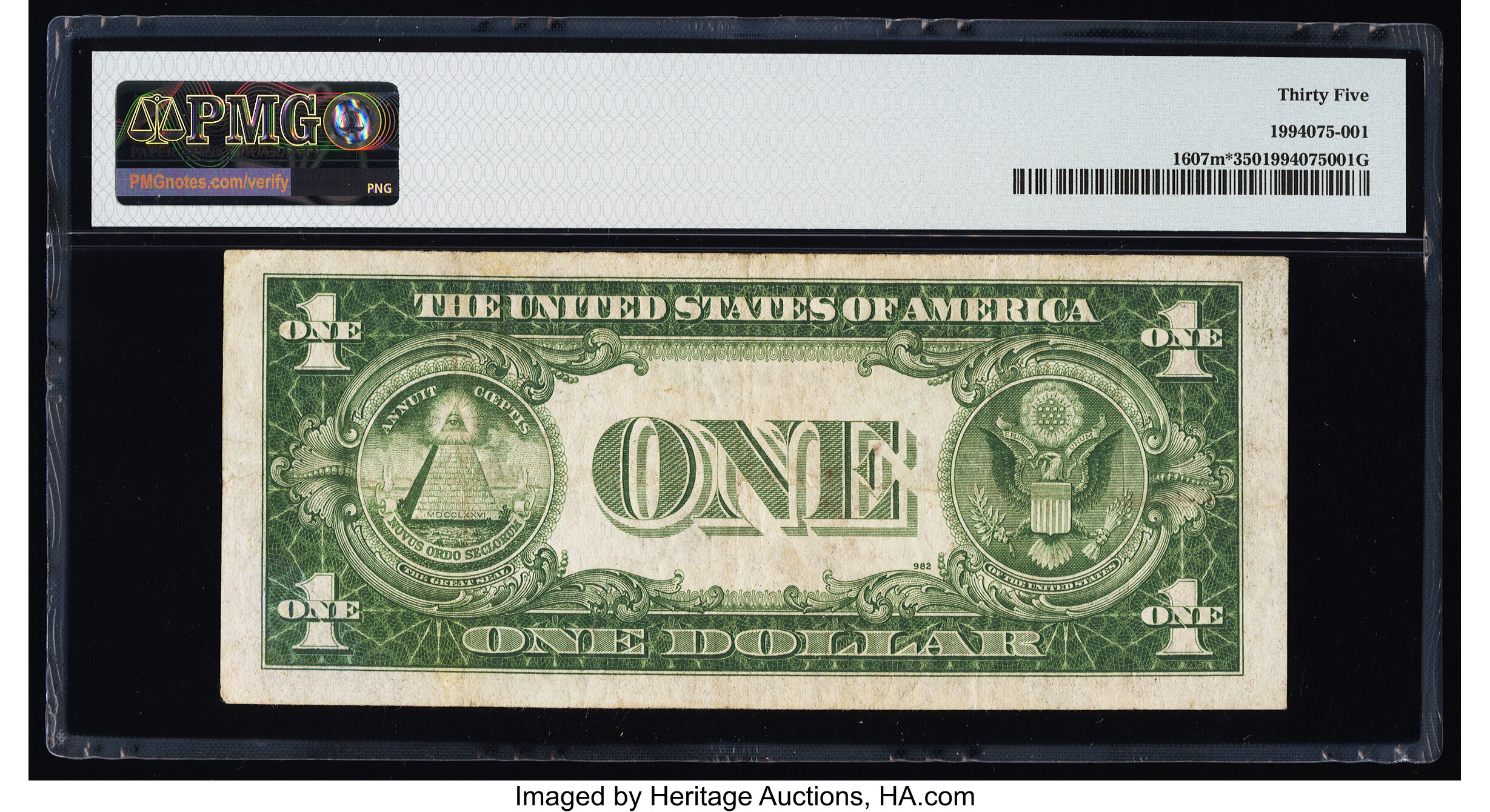 image for: Fr. 1607m* $1 1935 Mule Silver Certificate Star. PMG Choice Very Fine 35....