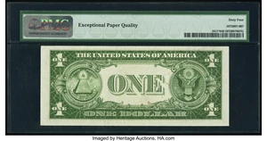 image for: Fr. 1611* $1 1935B Silver Certificate. PMG Choice Uncirculated 64 EPQ....