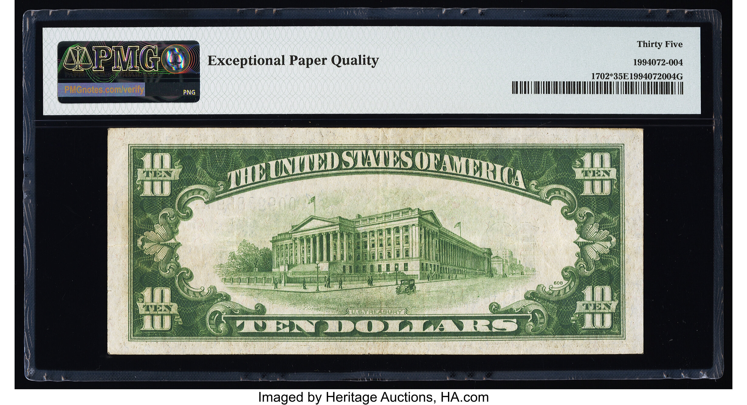 image for: Fr. 1702* $10 1934A Silver Certificate Star. PMG Choice Very Fine 35 EPQ....