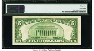 image for: Fr. 1951-B* $5 1928A Federal Reserve Star Note. PMG Choice Very Fine 35....