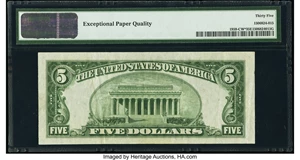 image for: Fr. 1959-C* $5 1934C Federal Reserve Star Note. PMG Choice Very Fine 35 EPQ....