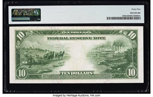 image for: Fr. 893b $10 1914 Red Seal Federal Reserve Note PMG Choice Extremely Fine 45....