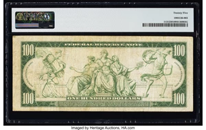 image for: Fr. 1131 $100 1914 Federal Reserve Note PMG Very Fine 25....