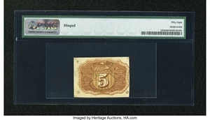 image for: Fr. 1234 5c Second Issue PMG Choice About Unc 58....