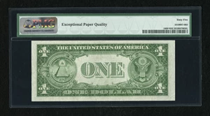 image for: Fr. 1608* $1 1935A Silver Certificate Star. PMG Gem Uncirculated 65 EPQ....