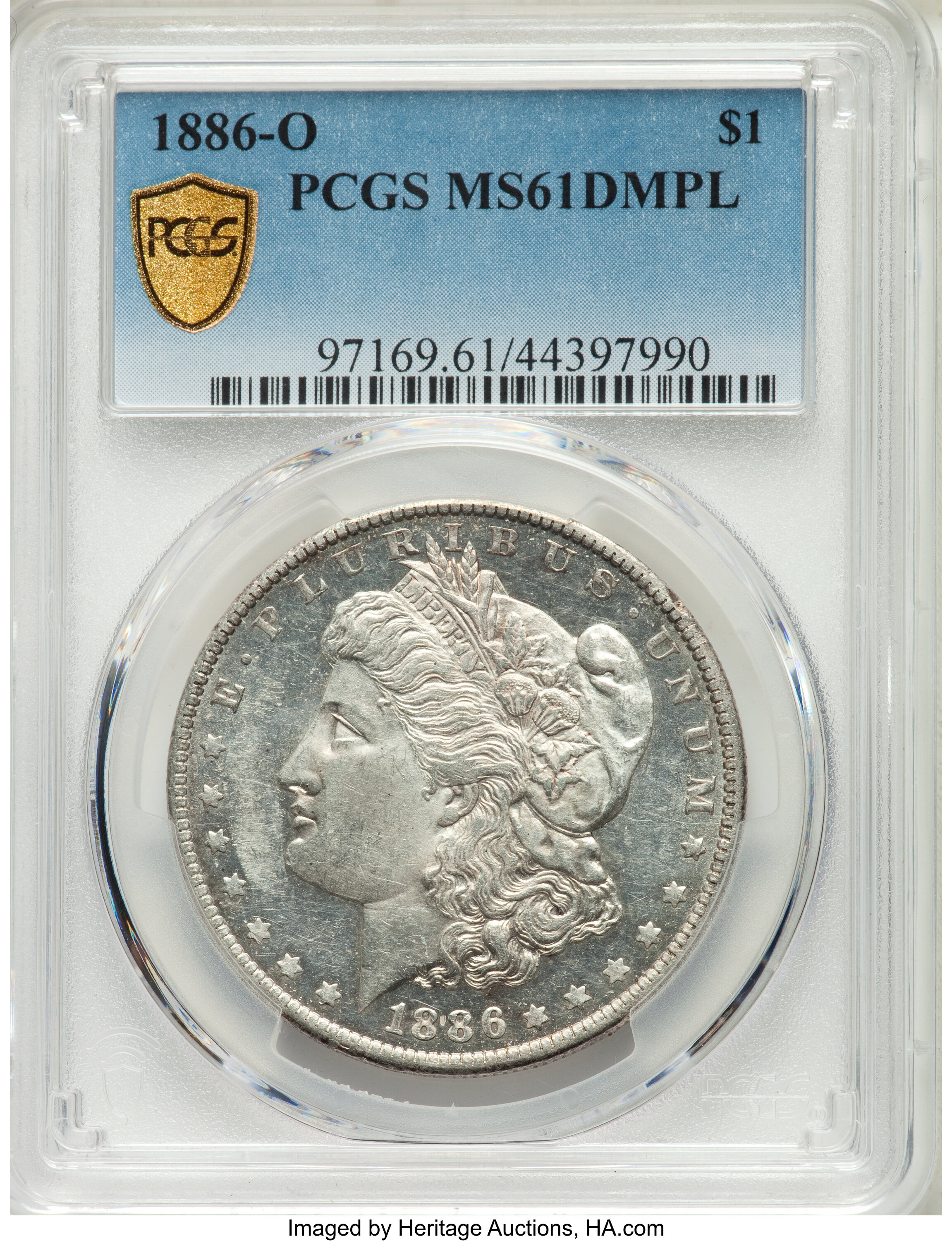 image for: 1886-O $1 MS61 Deep Mirror Prooflike PCGS....