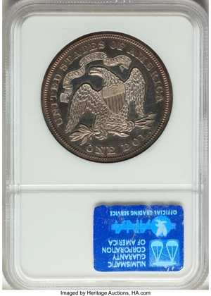 image for: 1870 $1 Silver Dollar, Judd-1003, Pollock-1134, Low R.6, PR65 NGC....