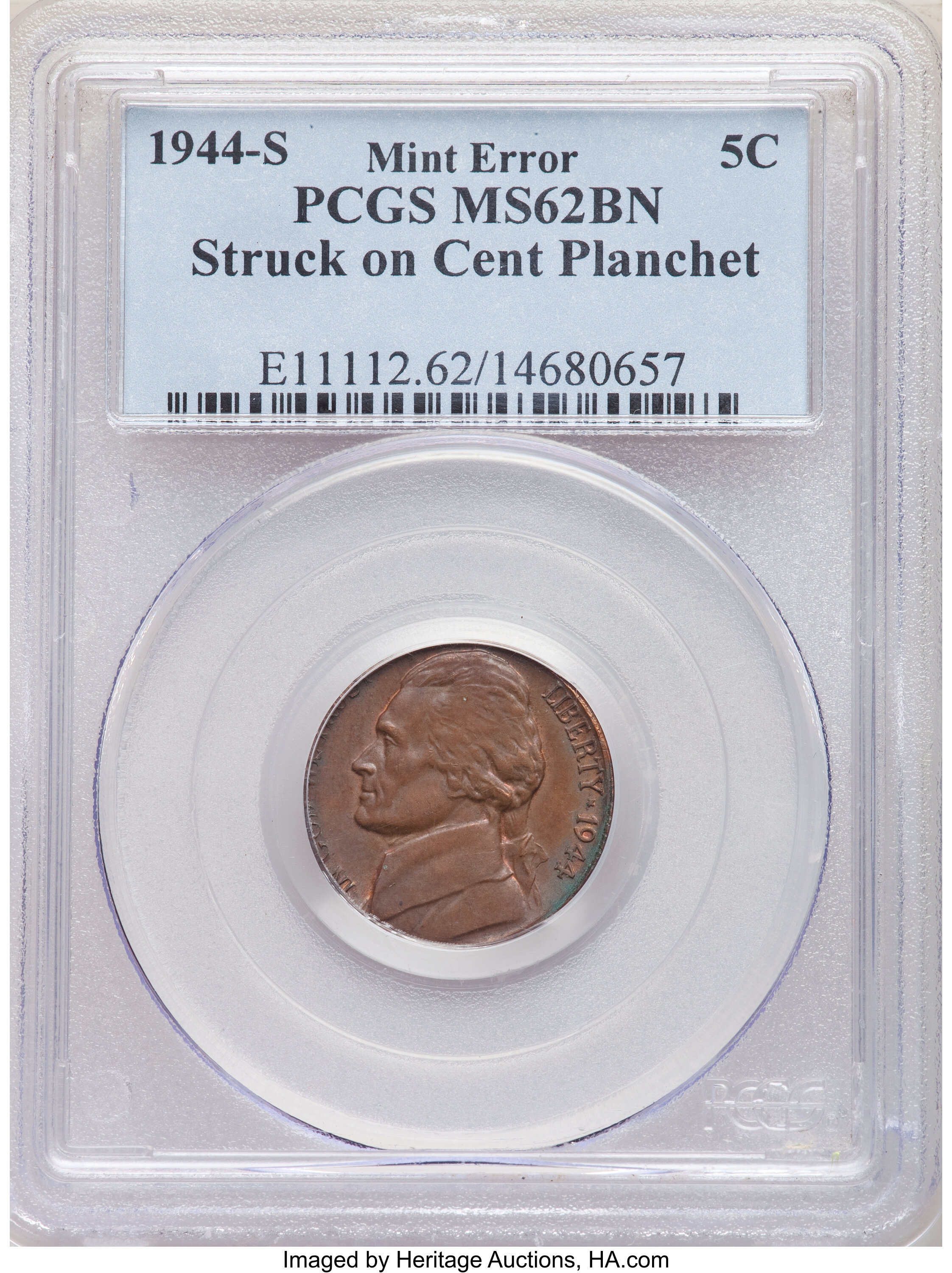 1944-S 5c Silver VF20 thumbnail 8