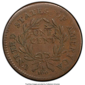 image for: 1795 1C Plain Edge, S-76b, B-4b, R.1, VF20 PCGS. PCGS Population: (1/21 and 0/3+). NGC Census: (2/11 and 0/0+). CDN: $1,500...
