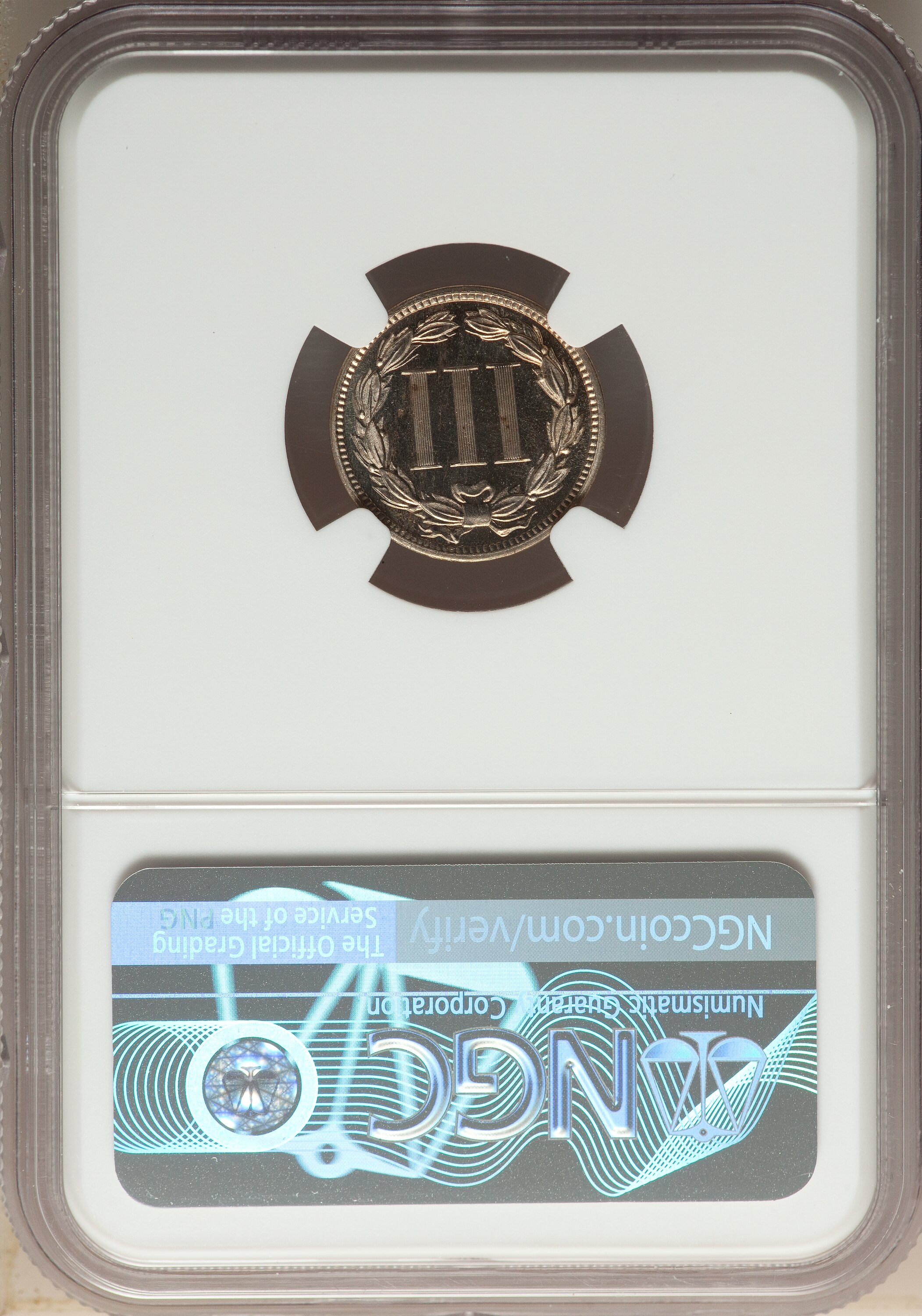 image for: 1883 3CN PR65 Ultra Cameo NGC. NGC Census: (0/0). PCGS Population: (0/2). PR65. ...