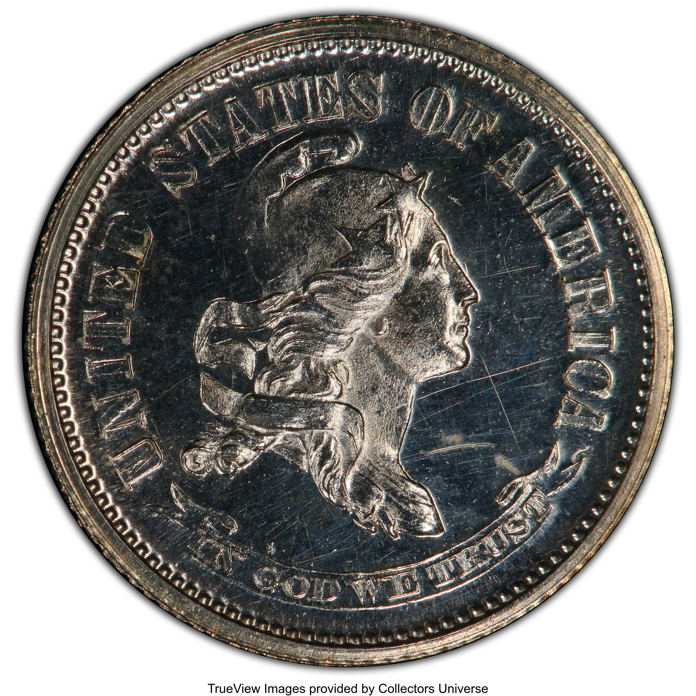 image for: 1870 10C Standard Silver Dime, Judd-855, Pollock-935, High R.6, PR62 PCGS. CAC. PCGS Population: (1/7 and 0/1+). NGC Census...