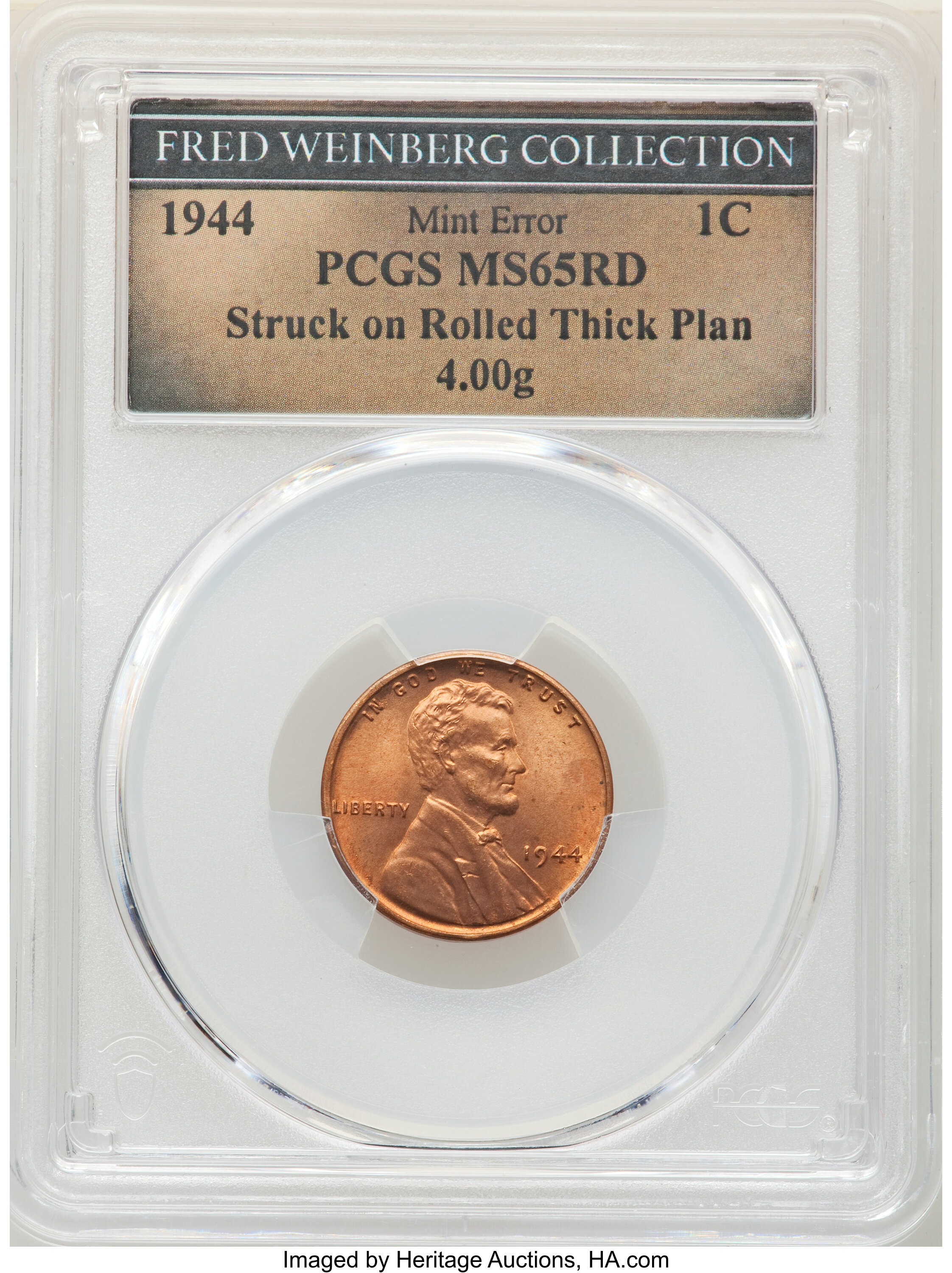 1944 1c MS RD MS65 RD thumbnail 4