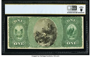 image for: Kansas, IL - $1 Original Fr. 382a The First National Bank Ch. # 2011 PCGS Banknote Choice Unc 63....