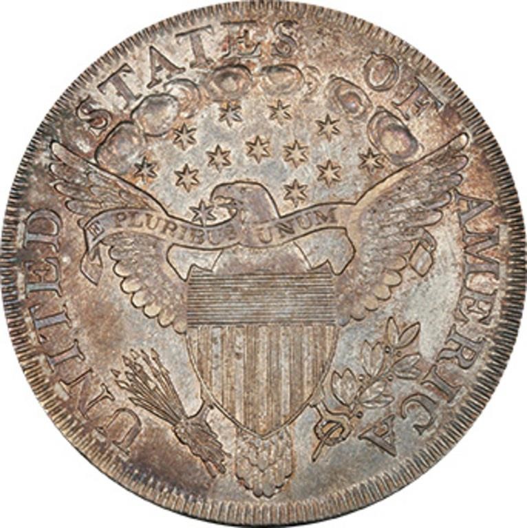 image for: $1 1800 10 ARROWS. PCGS  AU55 CAC