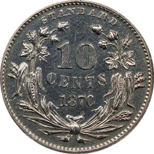 image for: 10C 1870 J-843. PCGS PR62