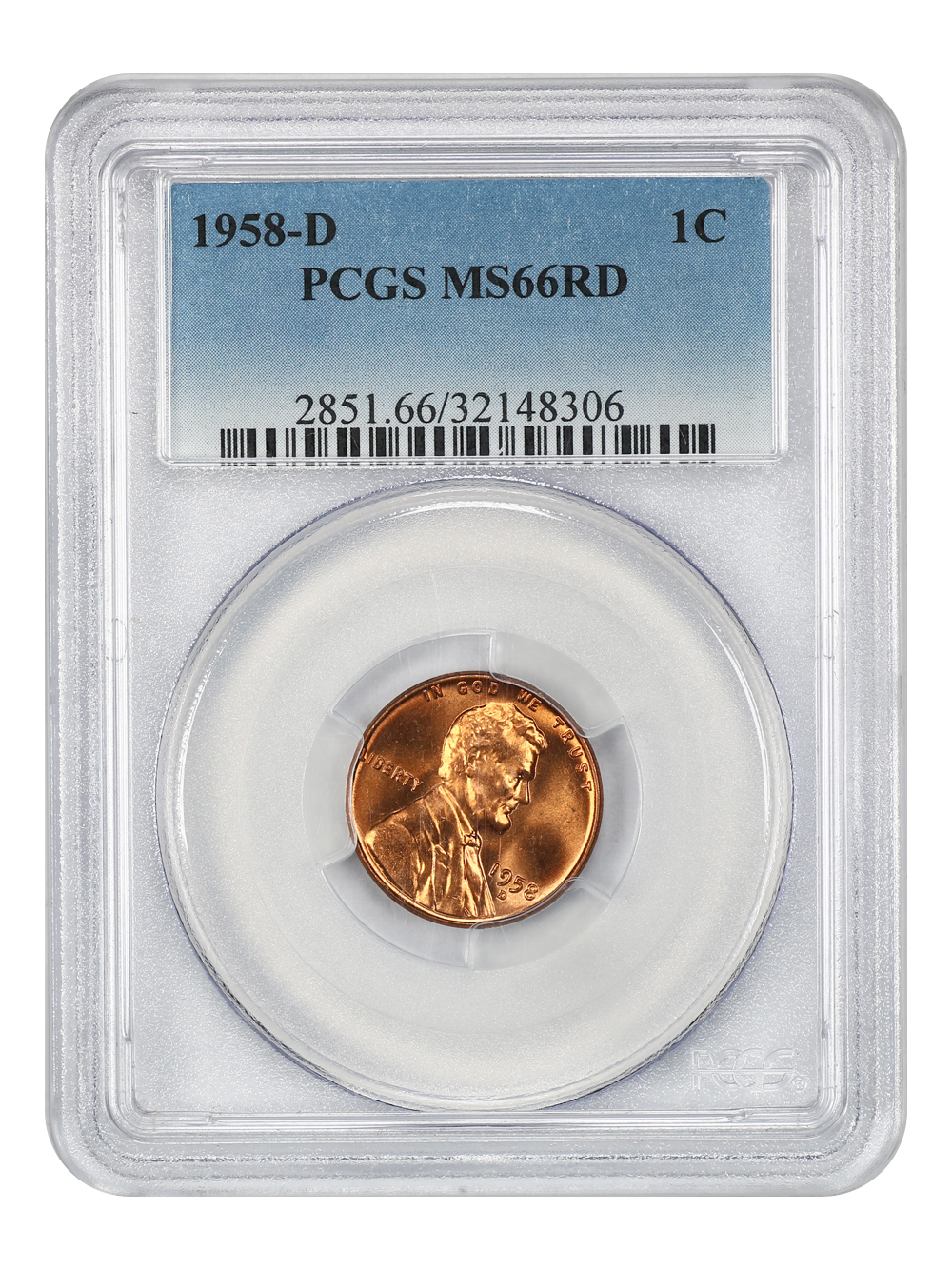 1958-D 1c MS RD MS66 RD thumbnail 16