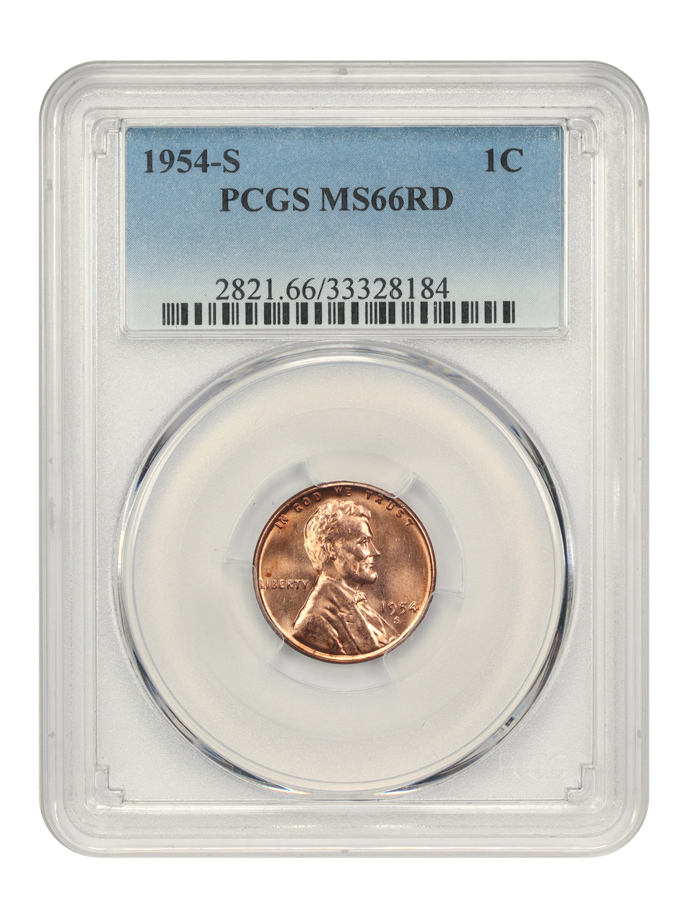 1954-S 1c MS RD MS66 RD CAC thumbnail 3