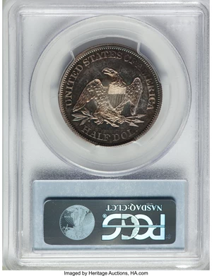 image for: 1861 50C PR65 Cameo PCGS....