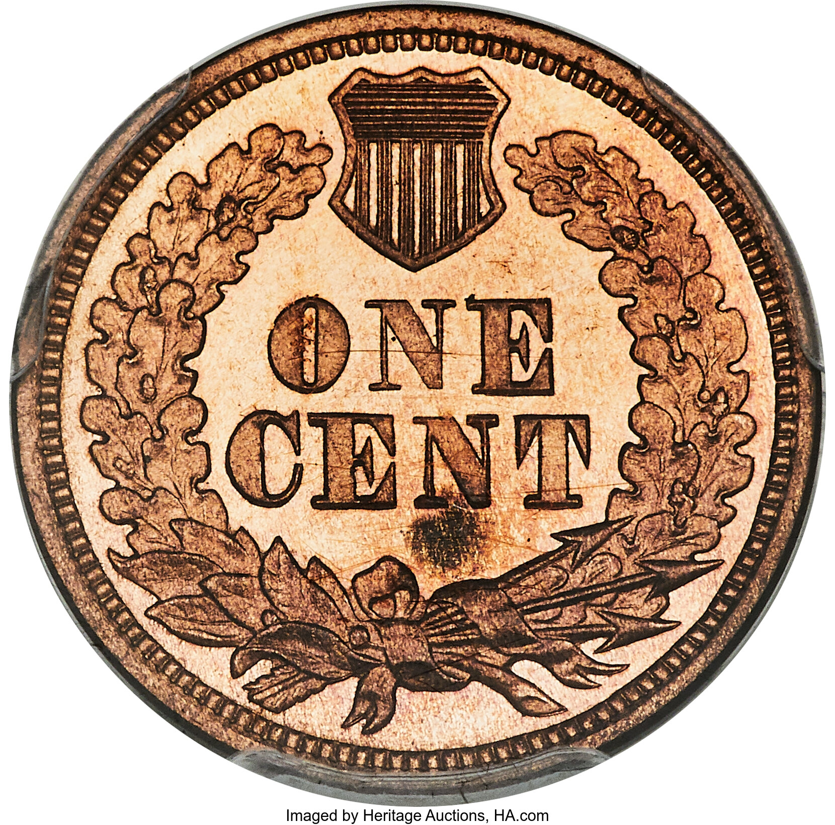 image for: 1865 1C PR65 Red Cameo PCGS....