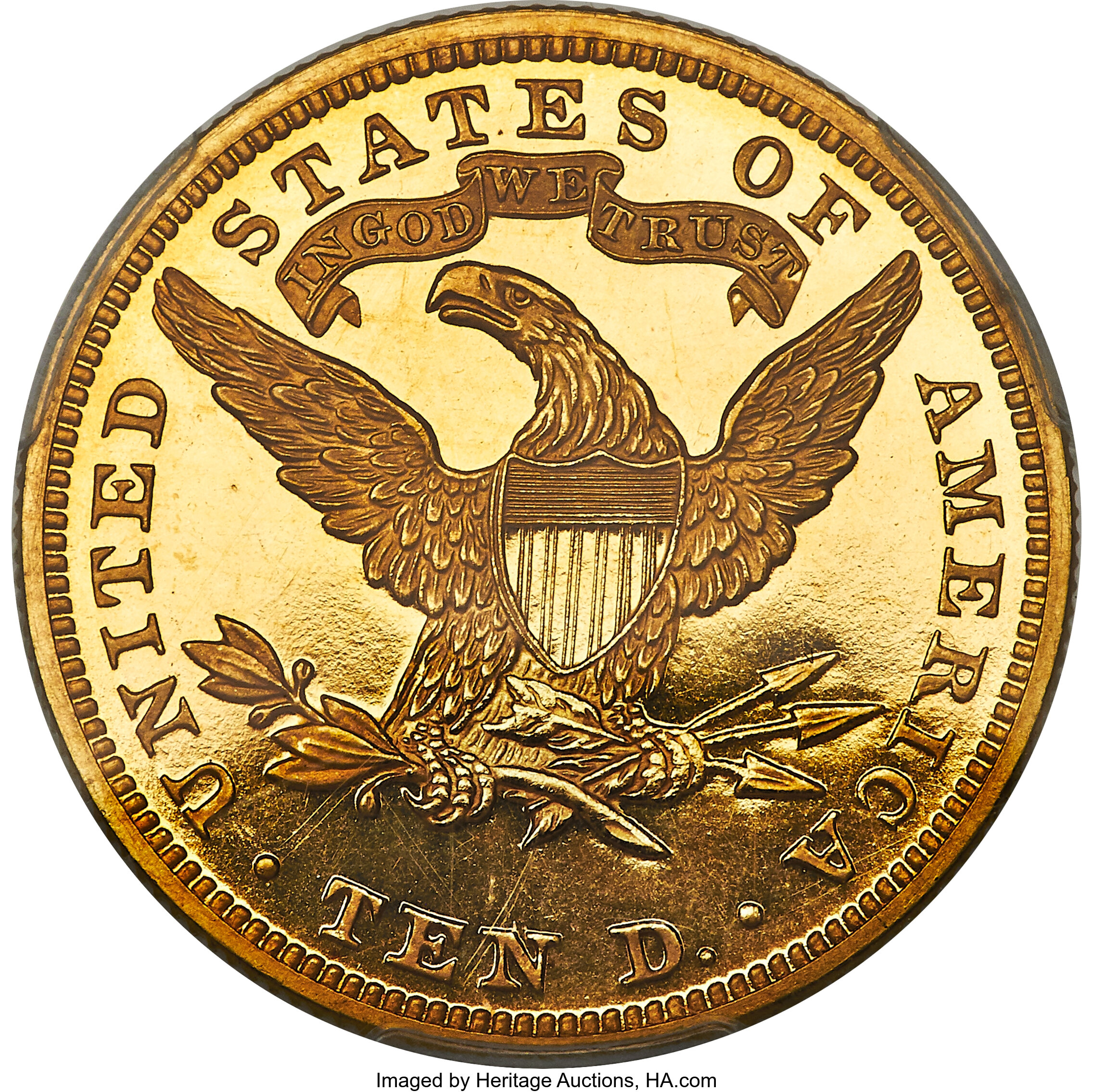 image for: 1897 $10 PR64+ Deep Cameo PCGS. CAC. JD-1, High R.5....