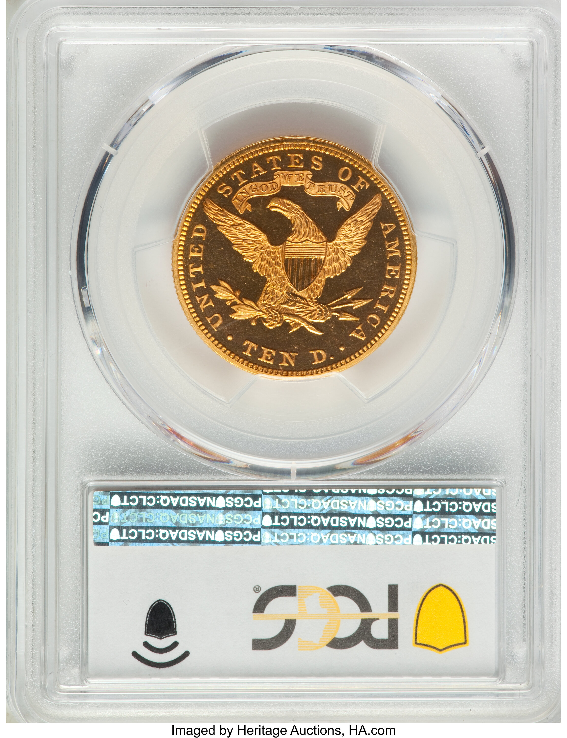 image for: 1897 $10 PR64+ Deep Cameo PCGS. CAC. JD-1, High R.5....