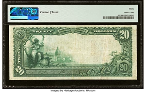image for: Chicago, IL - $20 1902 Red Seal Fr. 641 The National City Bank Ch. # (M)8532 PMG Very Fine 30....