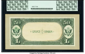 image for: Burlington, IA - $50 1882 Date Back Proofs Fr. 558 The Merchants NB Ch. # 1744 PCGS Choice New 63....