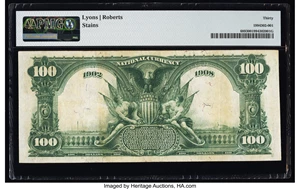 image for: New York, NY - $100 1902 Date Back Fr. 689 The Chemical National Bank Ch. # (E)1499 PMG Very Fine 30....