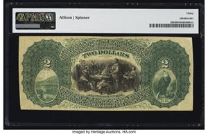 image for: Millersburg, OH - $2 Original Fr. 389 The First National Bank Ch. # 1923 PMG Very Fine 30....