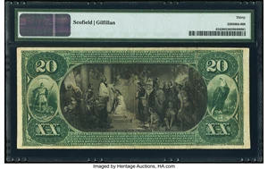 image for: Lynchburg, VA - $20 1875 Fr. 434 The National Exchange Bank Ch. # 2506 PMG Very Fine 30....
